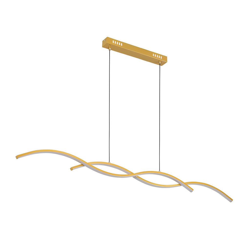 Wavy Lines Minimalist LED Nordic Dining Room Chandelier Hanging Lamp