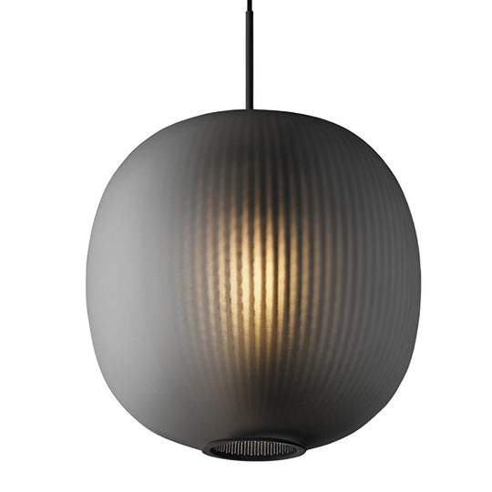 Round Lantern-Shaped Glass LED Modern Pendant Light