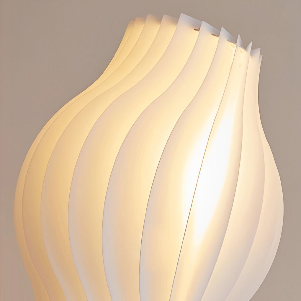 Modern Coastal LED Wavy Floor Lamp with 3-Step Dimming