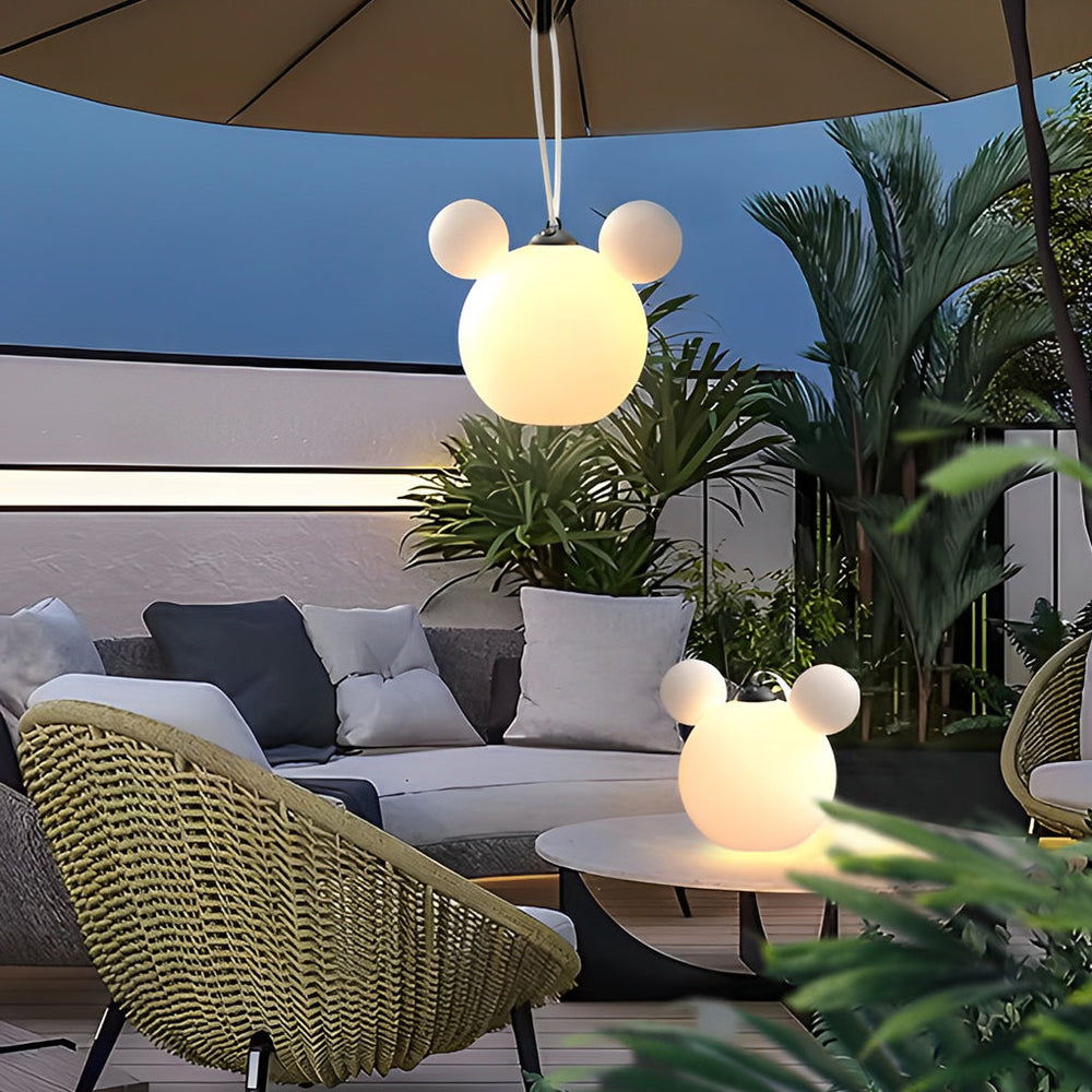 Cartoon 3D Animal Outdoor Hanging Light