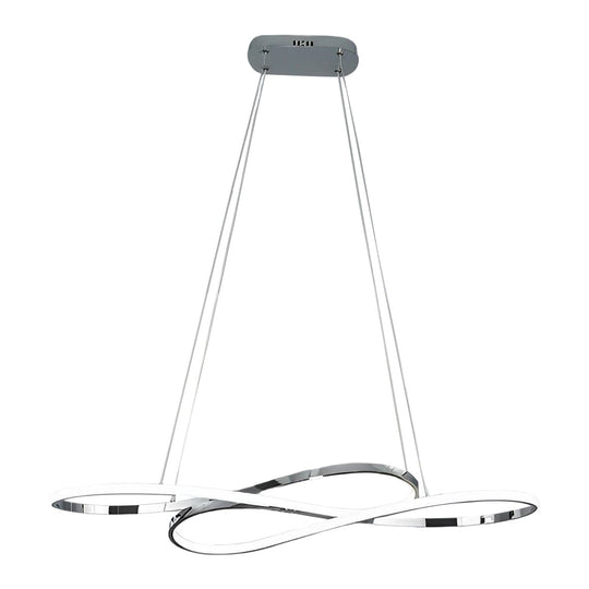 Wavy Double 8-Shaped LED Stepless Dimming Nordic Pendant Light