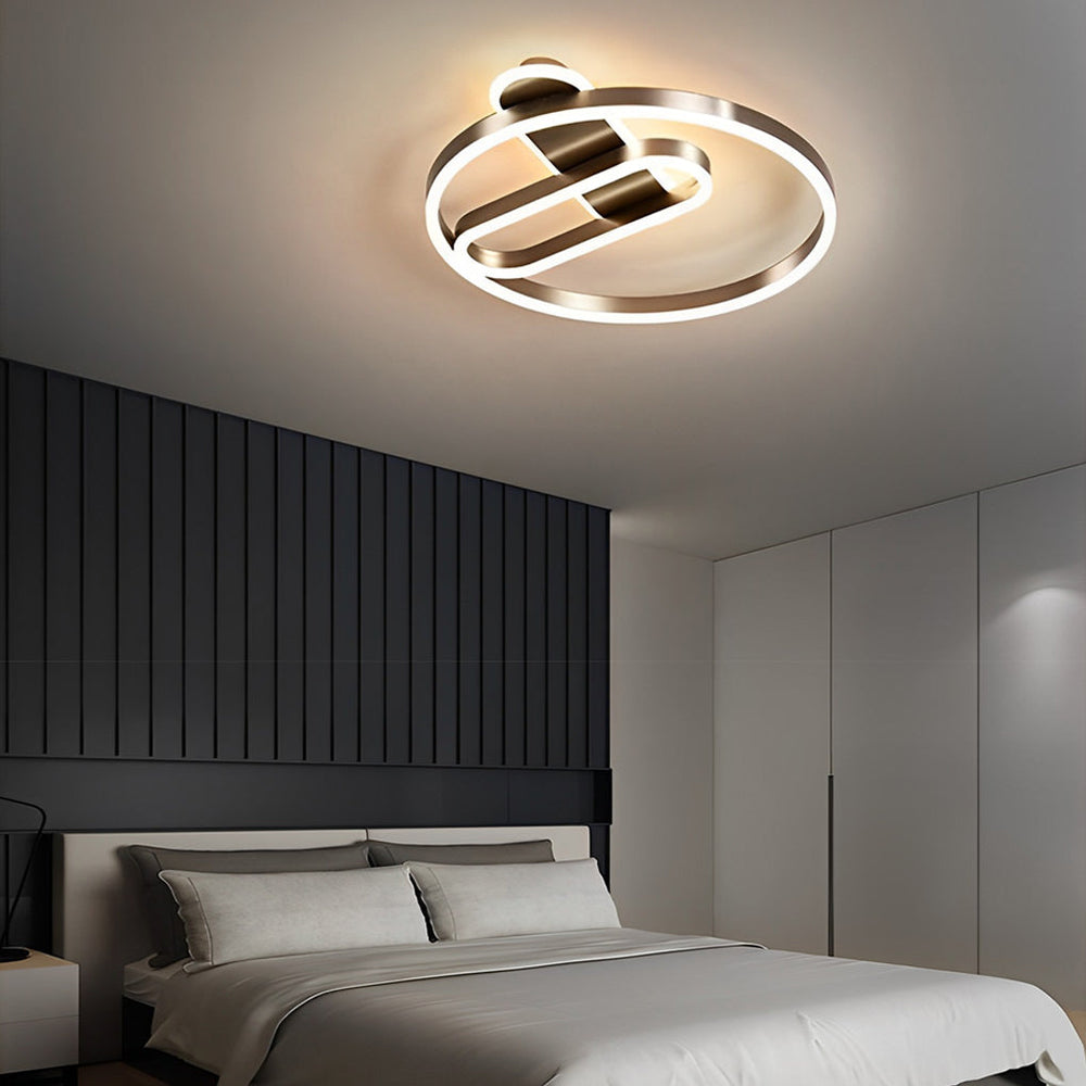 Geometric Circle LED Modern Flush Mount Ceiling Light