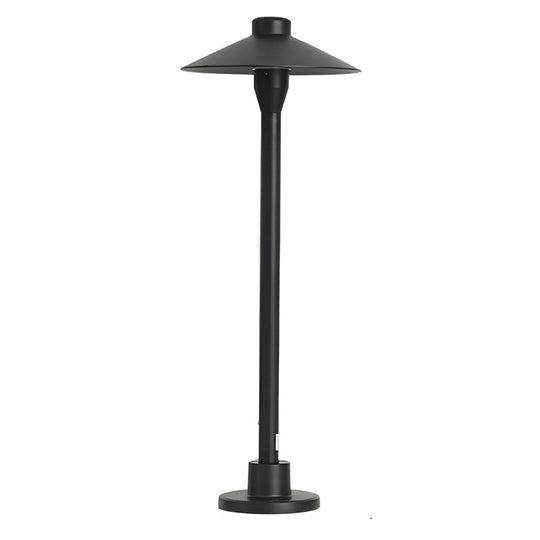 Modern Mushroom-Shaped LED Outdoor Path Light Black Finish