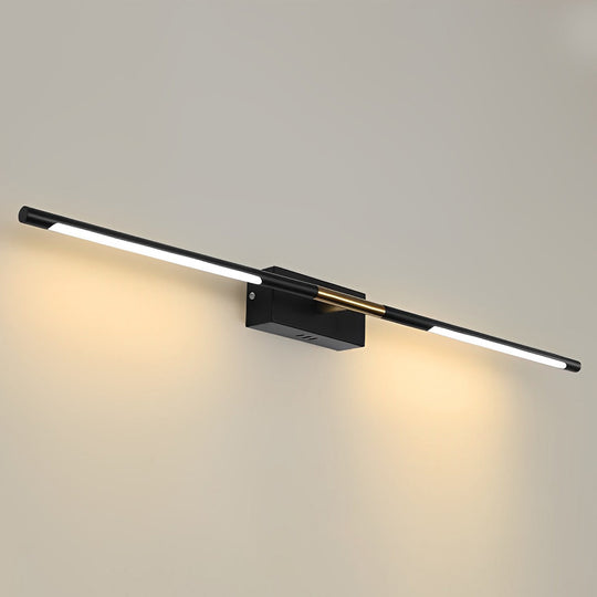 Black & Gold Linear LED Bathroom Vanity Light Bar