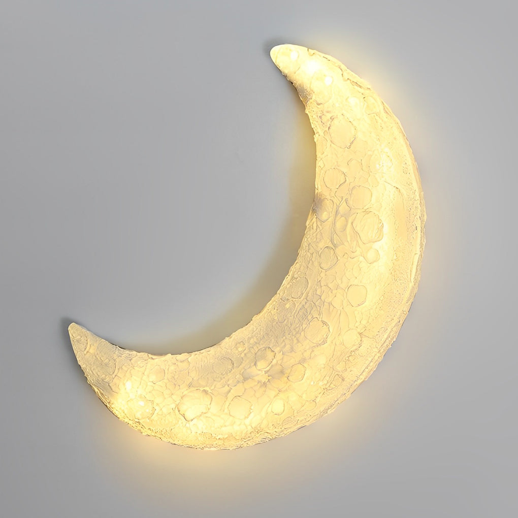 Creative Resin Moon Waterproof LED Modern Outdoor Wall Sconce