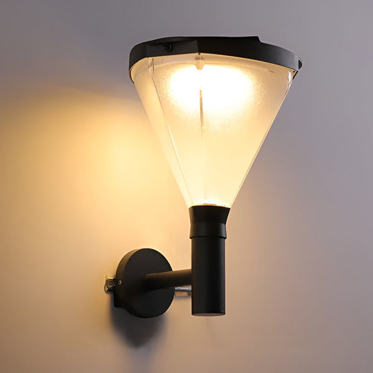Geometric Solar LED Outdoor Waterproof Wall Lamp