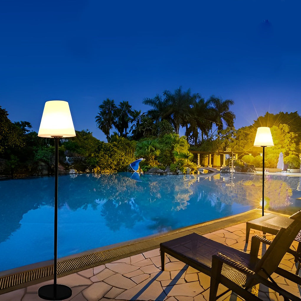60 Inch Modern App Control Outdoor LED Solar Floor Lamp