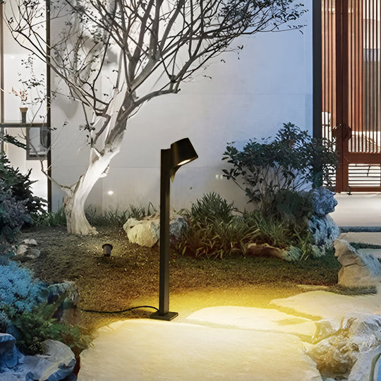 10W LED Black Minimalist Outdoor Pathway Light