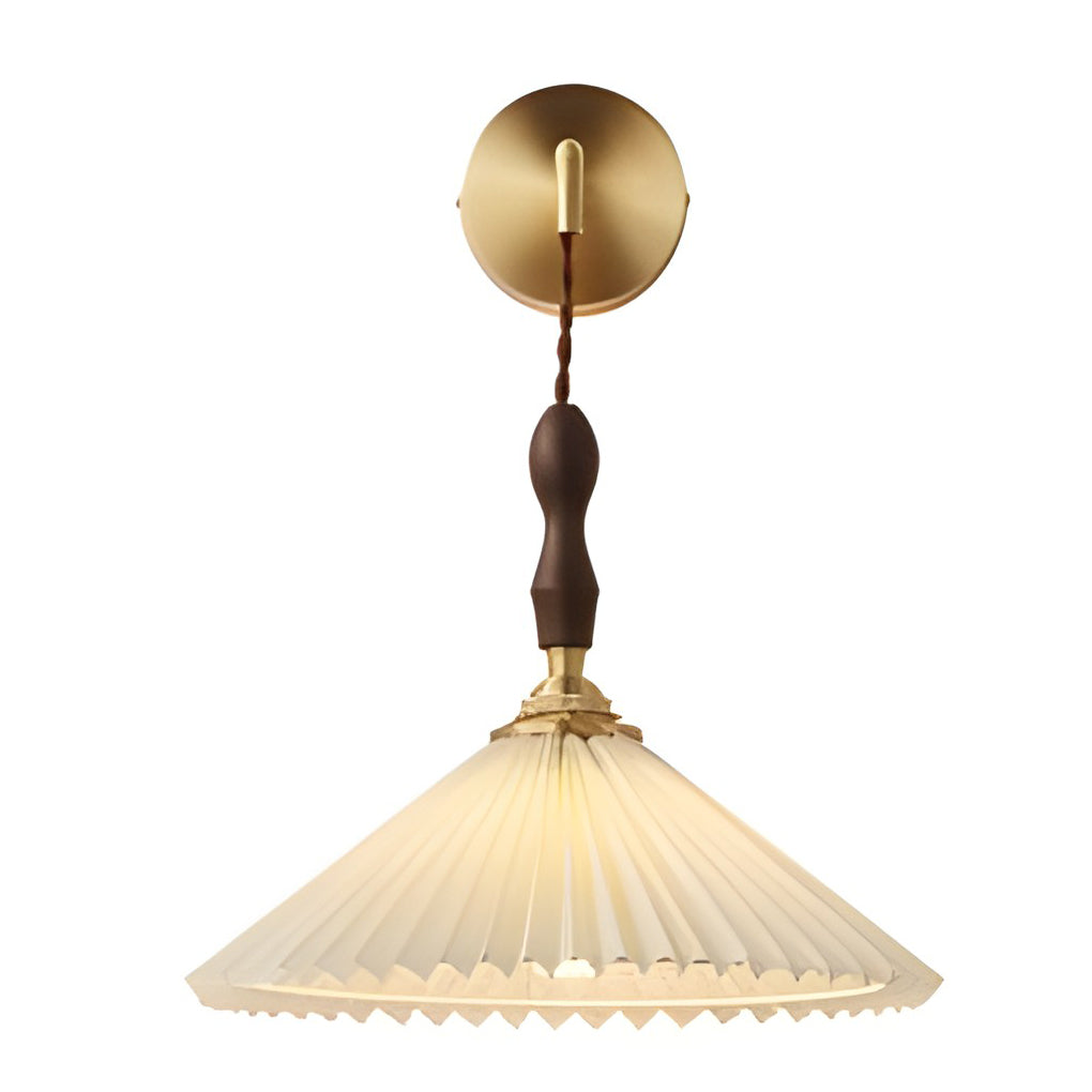 Classic Pleated Nordic LED Pendant and Wall Lamp