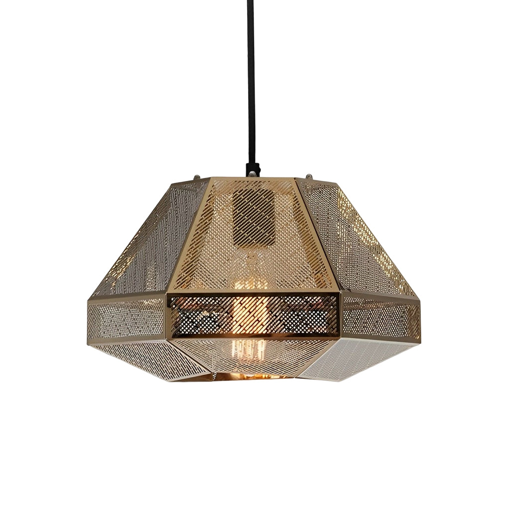 Electroplated Stainless Steel Creative Geometric Nordic Pendant Light