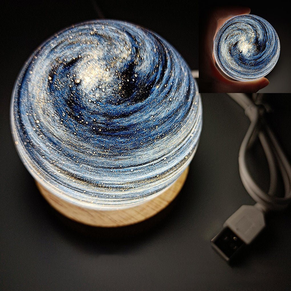Globe Glass Galaxy Starry Kids and Baby LED Lamp