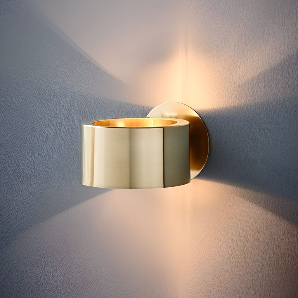 Circular Up and Down Lights Gold Nordic Wall Sconce