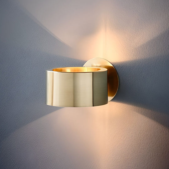 Circular Up and Down Lights Gold Nordic Wall Sconce