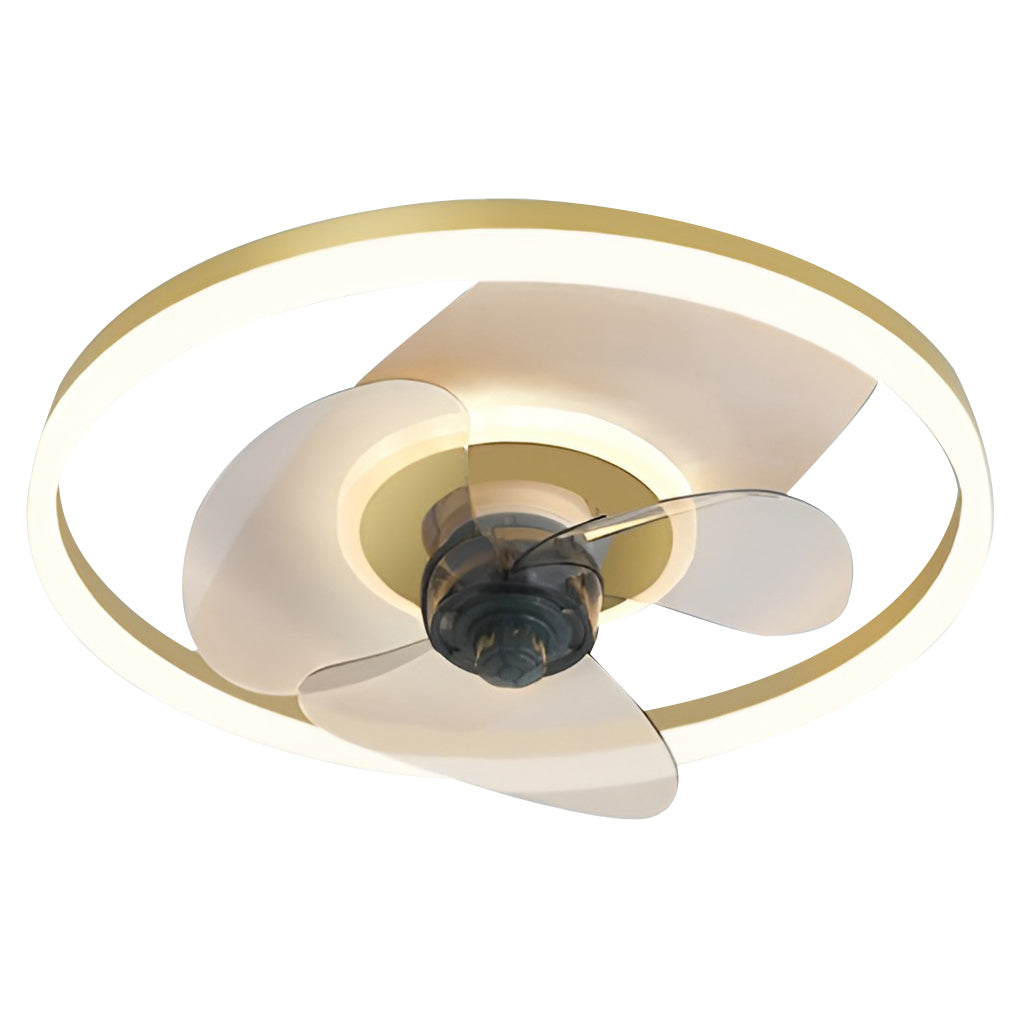 Modern Inverter Ceiling Fan with 3-Step Dimming LED and Remote Control