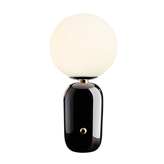 Modern Glass Globe LED Accent Table Lamp