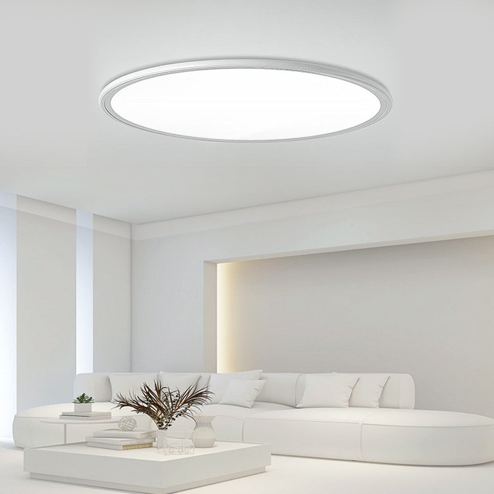 16" Modern LED Ultrathin Circle Flush Mount Ceiling Light