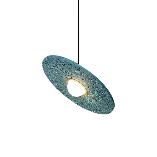 Round Terrazzo Planets Glass Creative LED Nordic Pendant Light