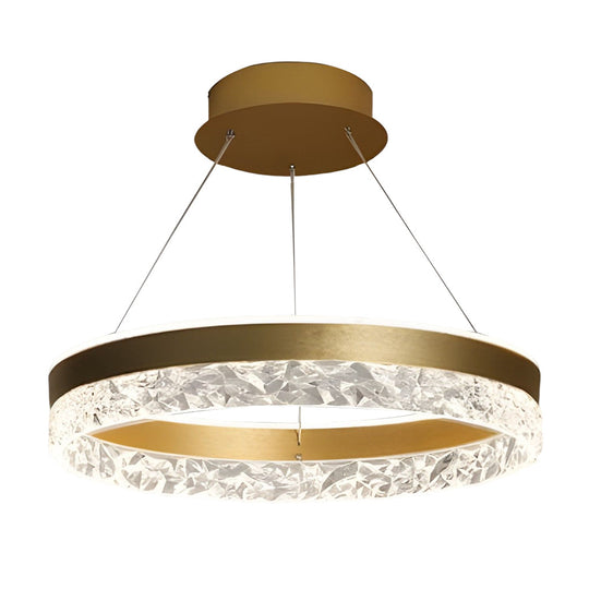 Circular Ring Three-step Dimming LED Modern Chandelier Island Light