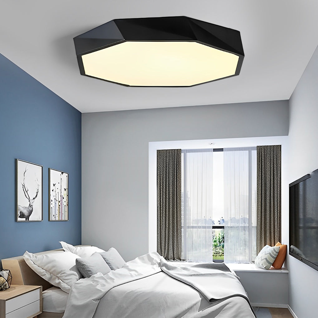 Geometric LED Modern Flush Mount Ceiling Light