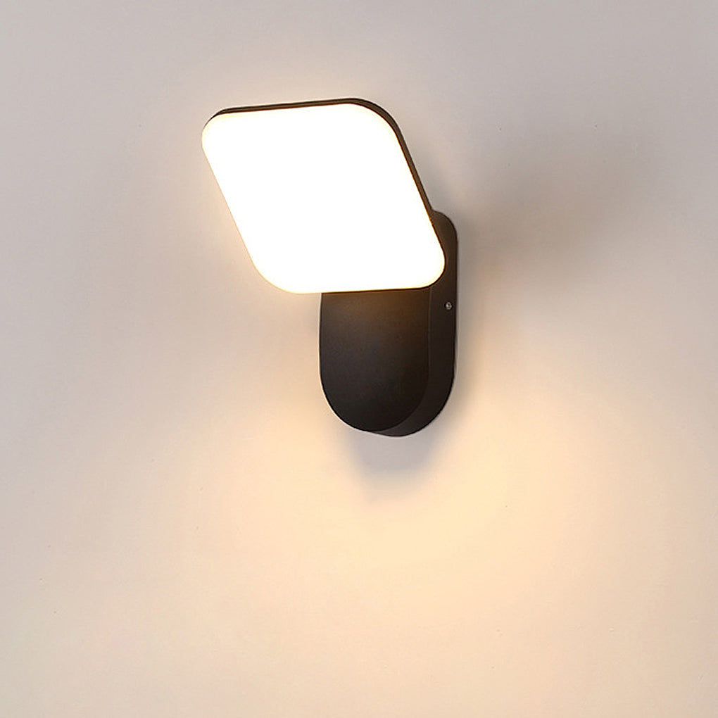 Square LED 12W Outdoor Waterproof Wall Sconce
