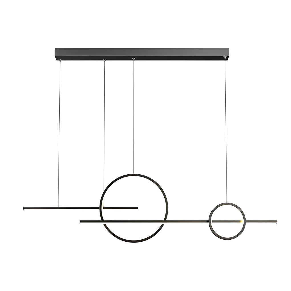 Circles Three-Step & Stepless Dimmable LED Chandelier