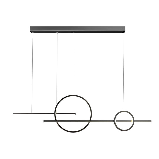 Circles Three-Step & Stepless Dimmable LED Chandelier