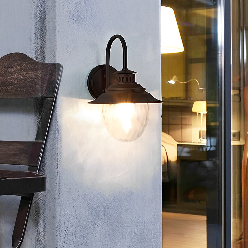 Creative Glass and Metal Modern Waterproof Outdoor Wall Lamp