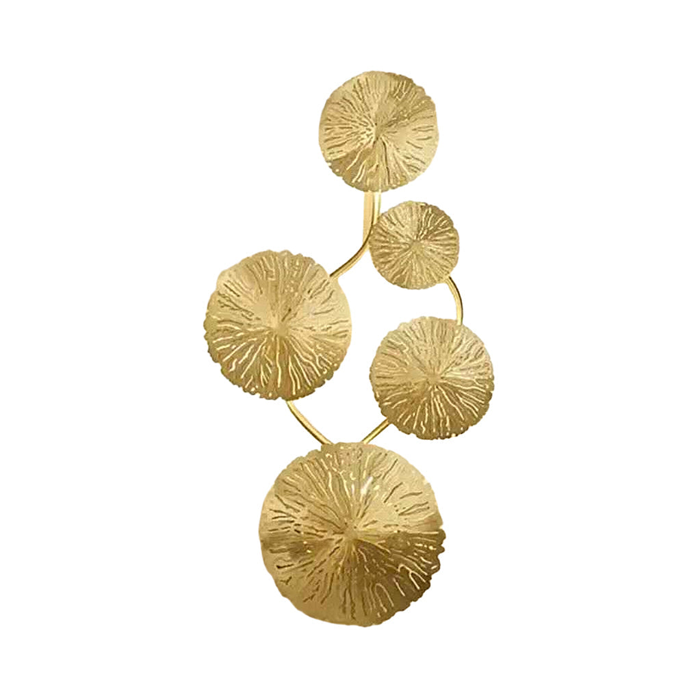 Stainless Steel Lotus Leaves Hollow Modern Wall Lamp