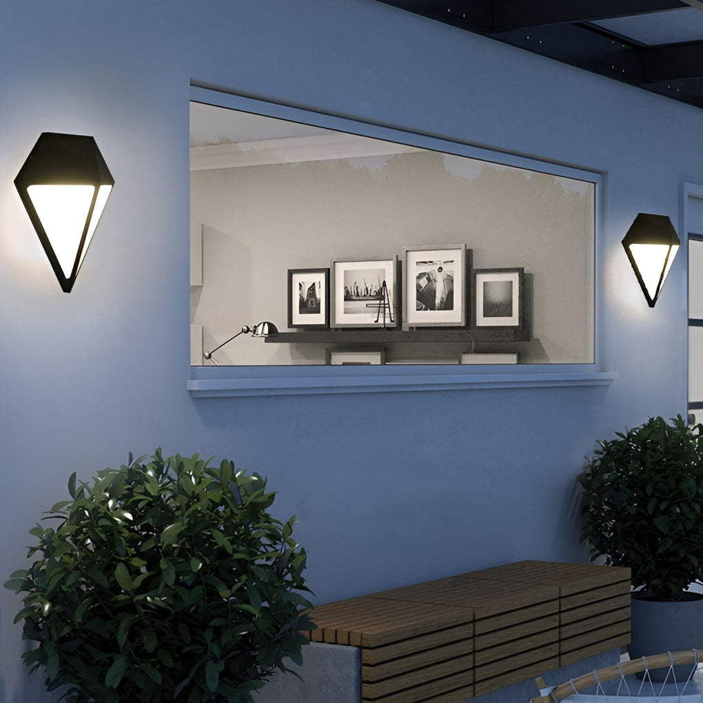 Creative Geometric LED Outdoor Wall Sconce Waterproof Light