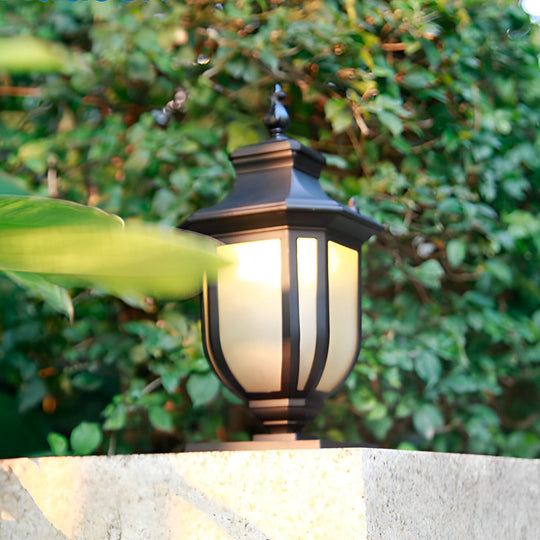 Retro Minimalist Waterproof Aluminum European-Style Pillar Lamp Post Lights