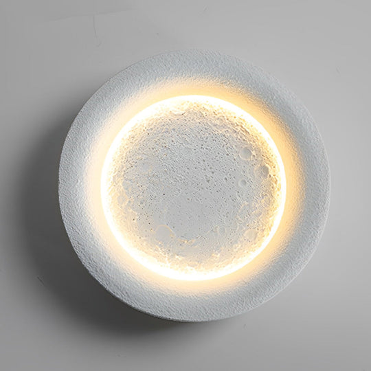 Resin Moon Shape Nordic LED Wall Lamp