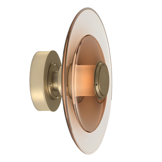 Double Layered Glass Round Nordic LED Wall Lamp