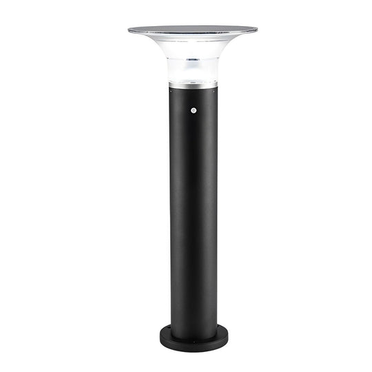 Efficient 3.5W Solar LED Path Downlights – 360° Modern Black Landscape Lighting
