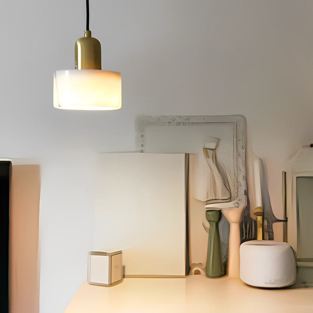 Circular Electroplated Metal LED Vintage Kitchen Pendant Light