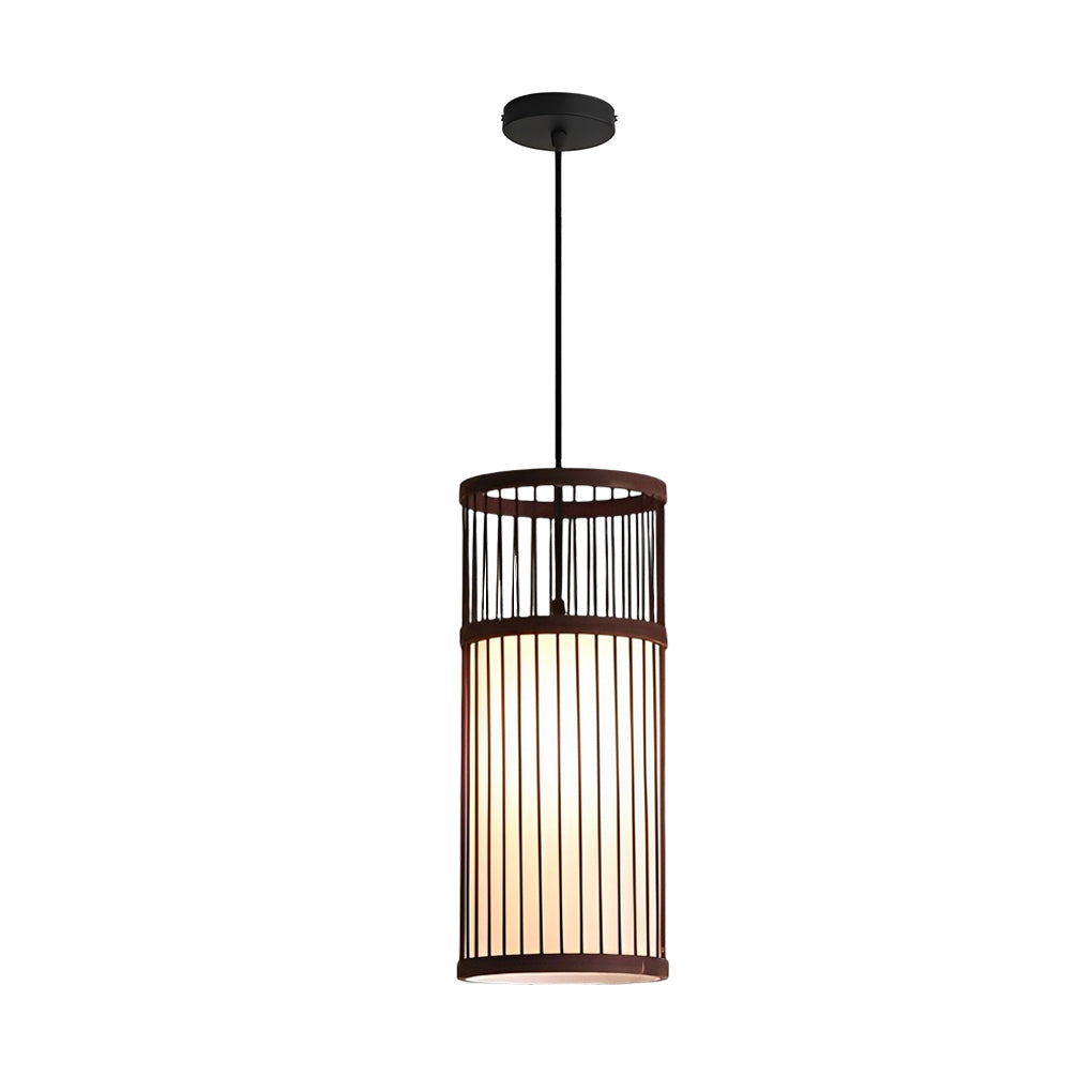 Creative Minimalist Bamboo Hand Woven LED Pendant Light