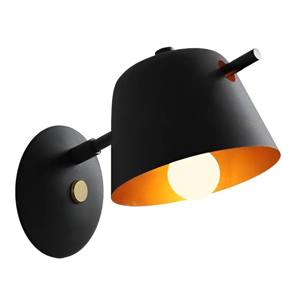 Hat-Style Matte Metal Nordic Wall Sconce