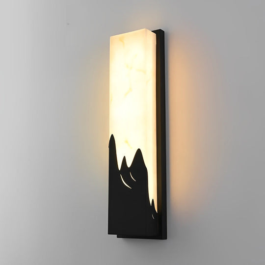 Rectangular Creative Waterproof LED Black Retro Wall Sconce