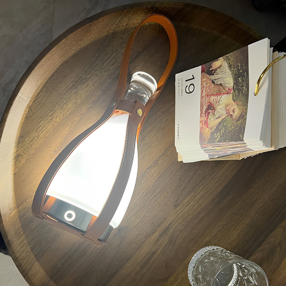 Modern Mid-Century Cordless Lantern Table Lamp