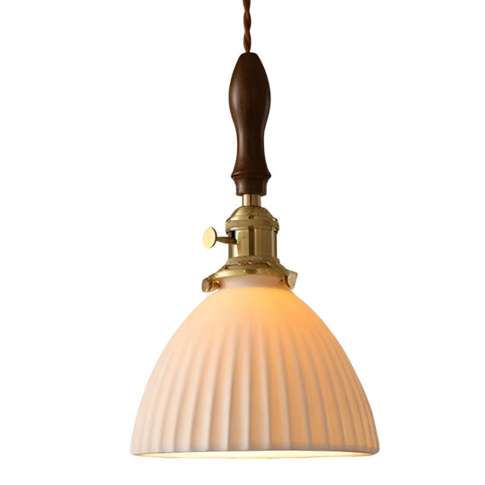 Creative Ceramic Copper LED 12W Nordic Pendant Light or Plug-in Wall Lamp