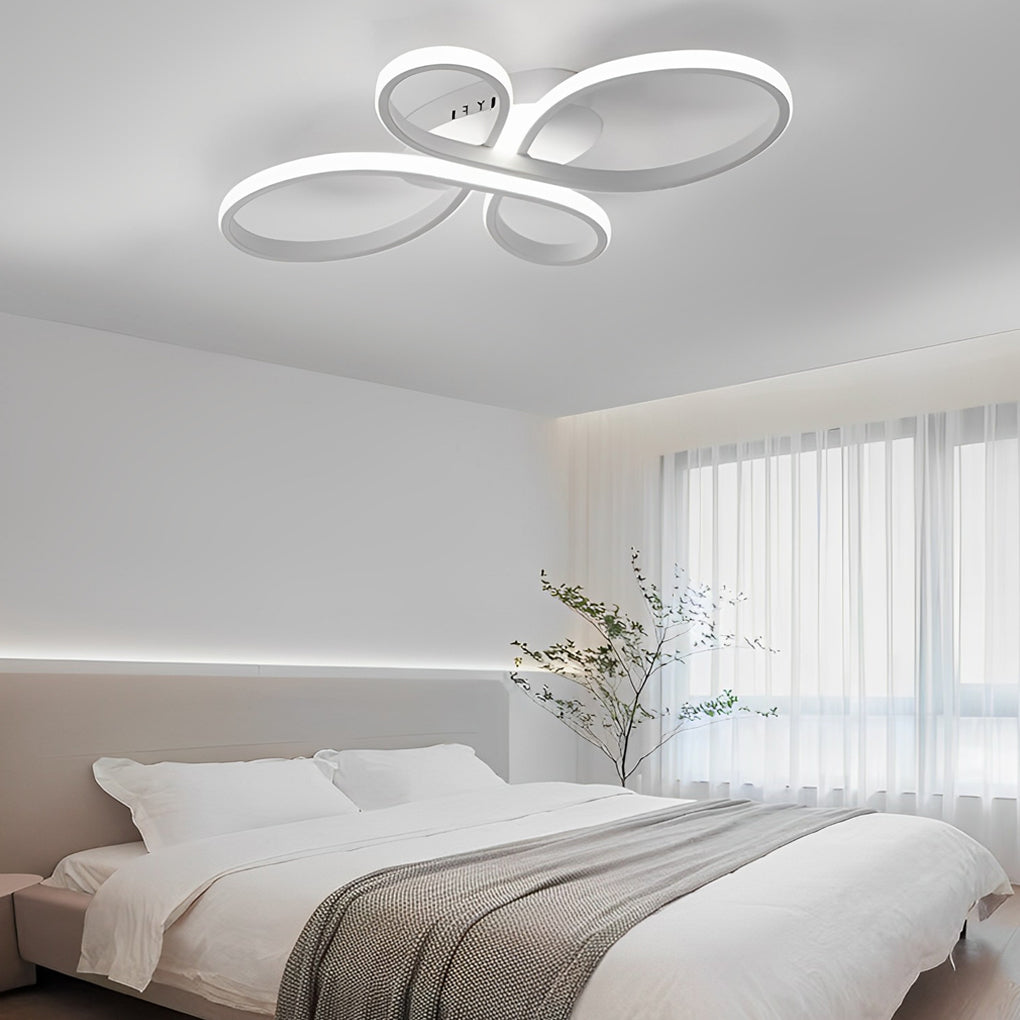 Intertwined Flower Shaped LED Modern Ceiling Light – Flush Mount