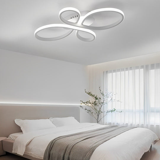 Intertwined Flower Shaped LED Modern Ceiling Light – Flush Mount