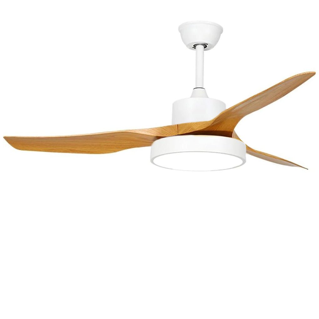 3-Blade Rustic Ceiling Fan with LED Light