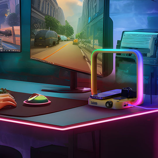 3-in-1 Touch LED Table Lamp with Wireless Charger and Timer