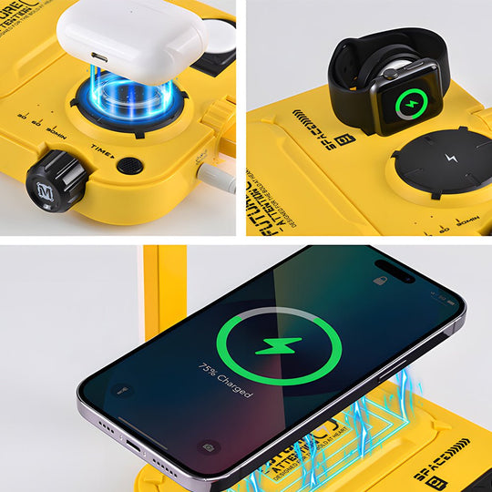 3-in-1 Touch LED Table Lamp with Wireless Charger and Timer
