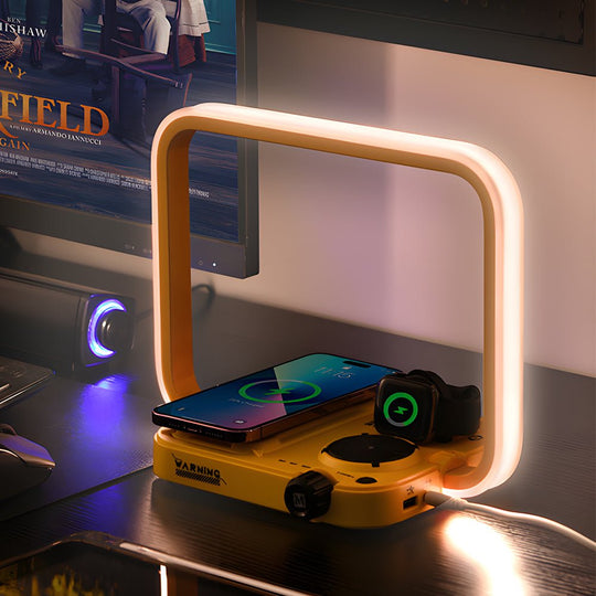 3-in-1 Touch LED Table Lamp with Wireless Charger and Timer