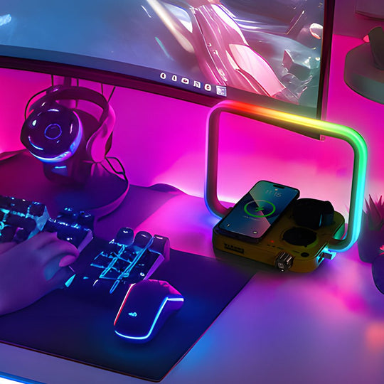 3-in-1 Touch LED Table Lamp with Wireless Charger and Timer