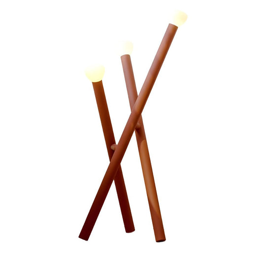 3-Light Minimalist Modern Stick Floor Lamp