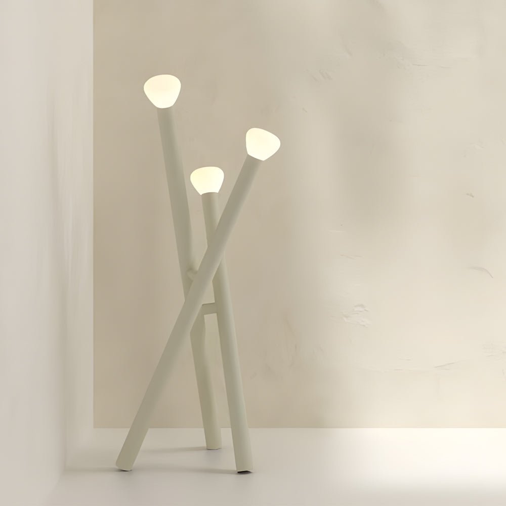 3-Light Minimalist Modern Stick Floor Lamp
