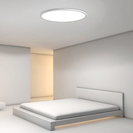 30" Round – Ultra-Thin LED Flush Mount Modern Ceiling Light