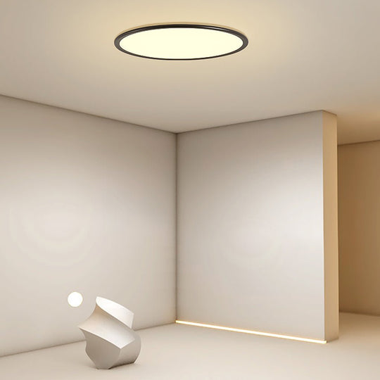 30" Round – Ultra-Thin LED Flush Mount Modern Ceiling Light
